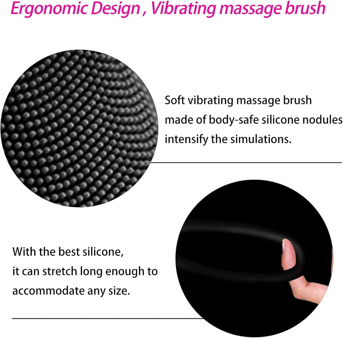 10 Intense Vibrations Cock Ring Vibrator Sex Toys for Men Vibrating Penis Ring Male Toys Cock Ring Vibrator Couples Adult Games