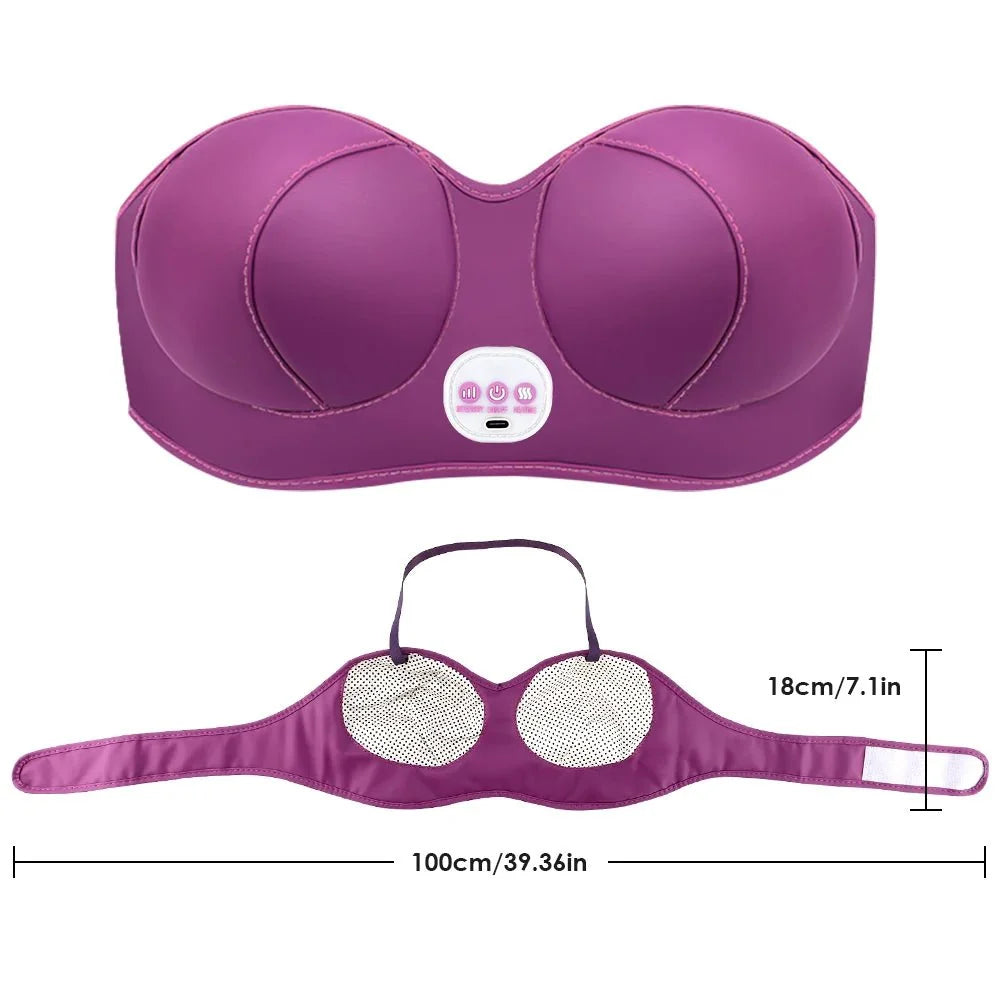 LunaLift Heated Breast Massager Bra