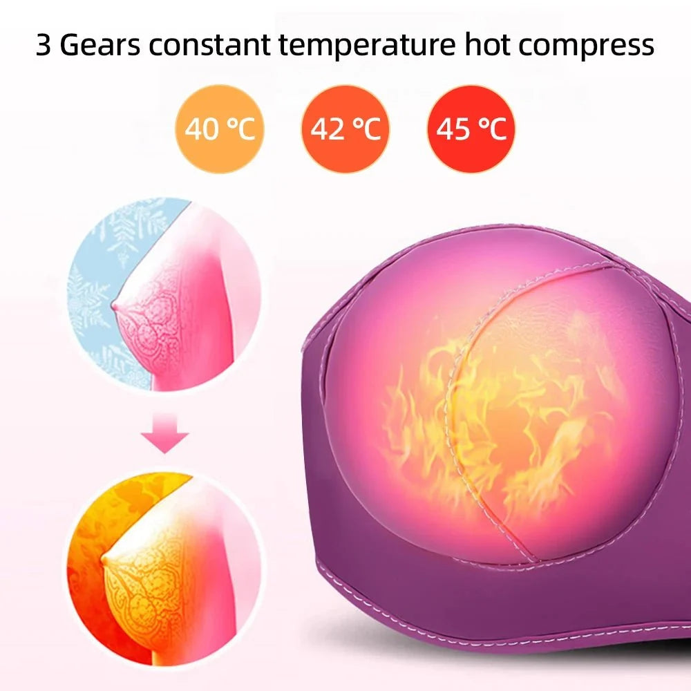 LunaLift Heated Breast Massager Bra