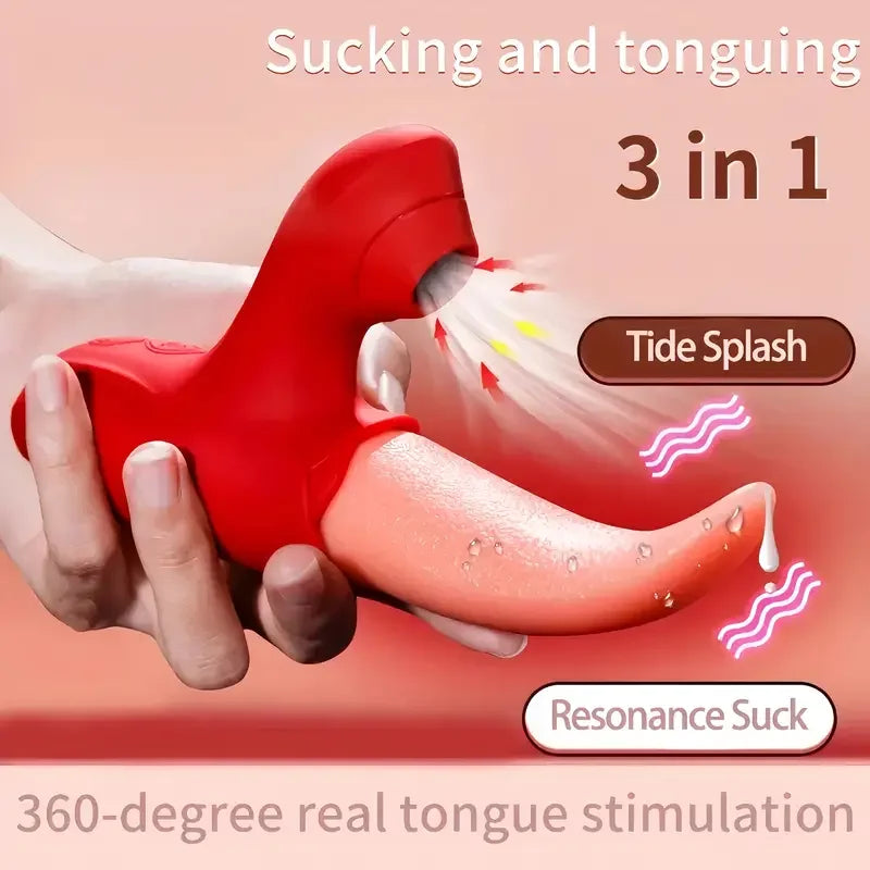 Sex Toys Tongue Licking Sucking Vibrator for Women Nipples Clit Sucker Anal Vibration Stimulation Female Masturbation Adult Good