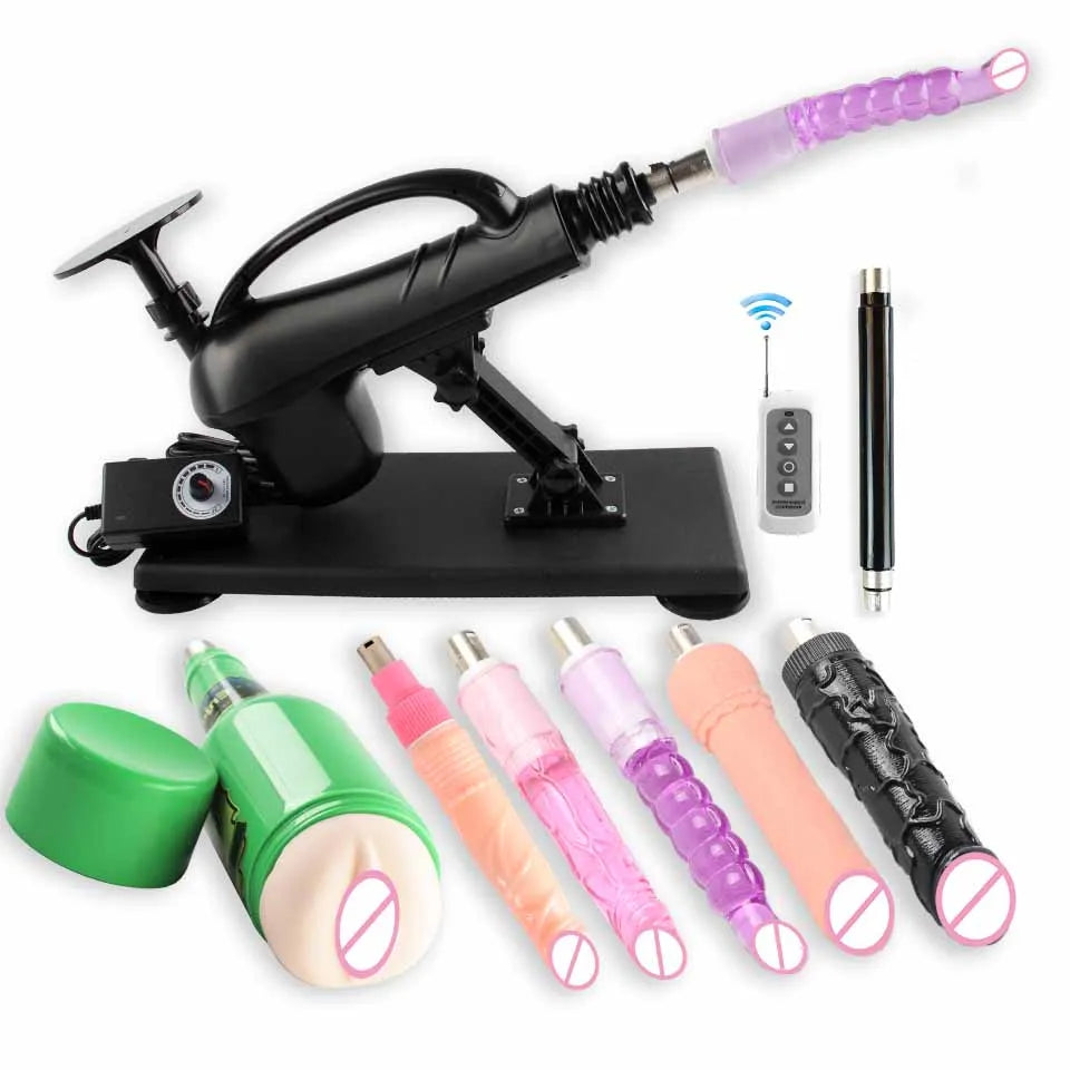 New Automatic Sex Machine Sex Toys,Thrusting Machines for Men Women,Love Machine Device Gun with 3XLR Dildo Attachments