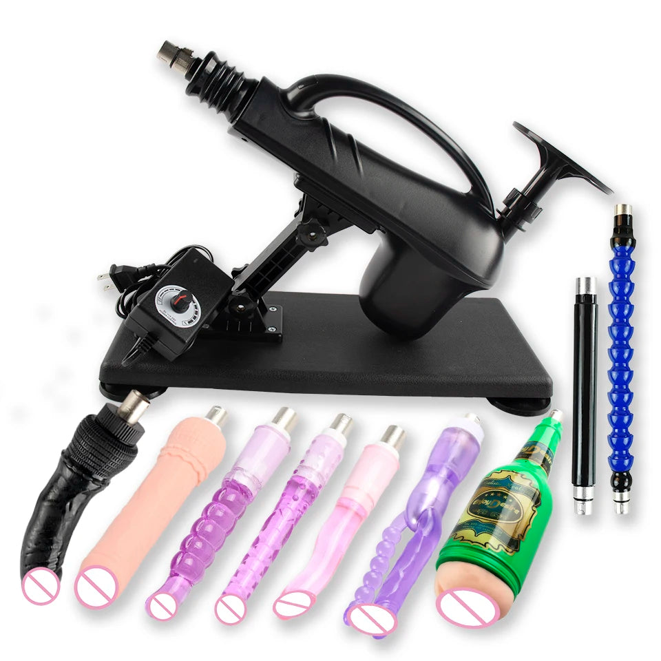 New Automatic Sex Machine Sex Toys,Thrusting Machines for Men Women,Love Machine Device Gun with 3XLR Dildo Attachments