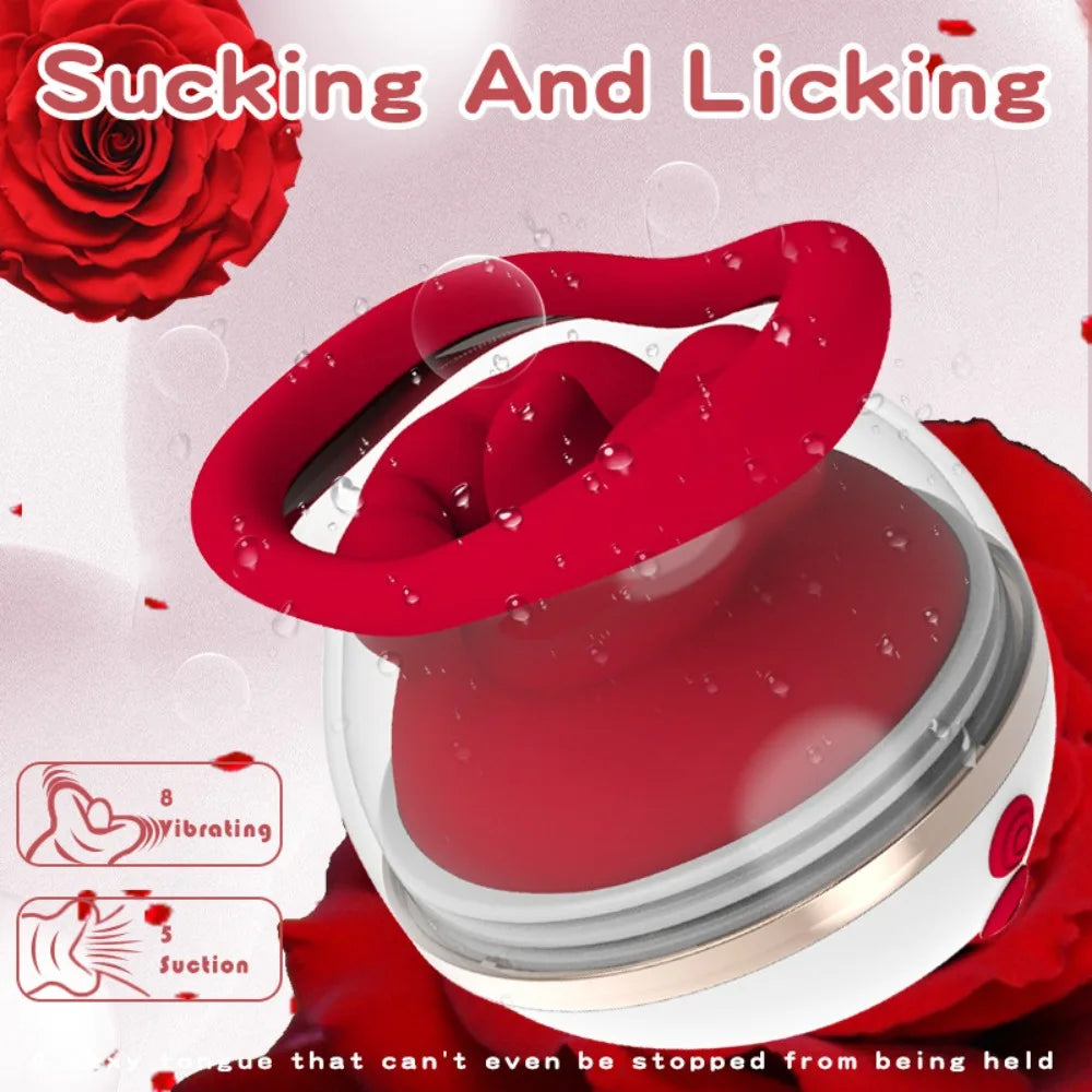 Sex Toys Sucking Vibrator for Women Tongue Licking Clitoris Sucker Female Powerful Clitoral G Spot Nipple Stimulator Adult Goods