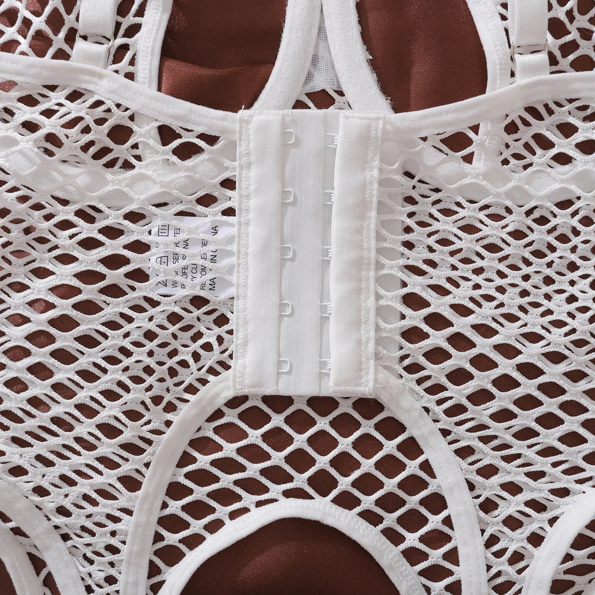 2025 sexy hollow-out fishnet bra ultra-thin see-through body-shaping slimming lingerie two-piece set