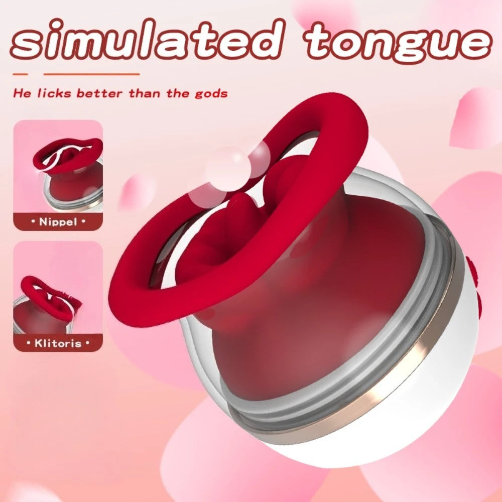 Sex Toys Sucking Vibrator for Women Tongue Licking Clitoris Sucker Female Powerful Clitoral G Spot Nipple Stimulator Adult Goods