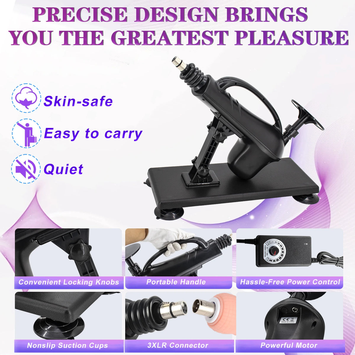 New Automatic Sex Machine Sex Toys,Thrusting Machines for Men Women,Love Machine Device Gun with 3XLR Dildo Attachments