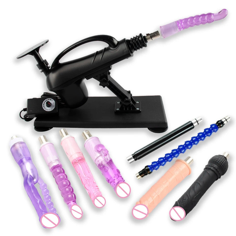 New Automatic Sex Machine Sex Toys,Thrusting Machines for Men Women,Love Machine Device Gun with 3XLR Dildo Attachments