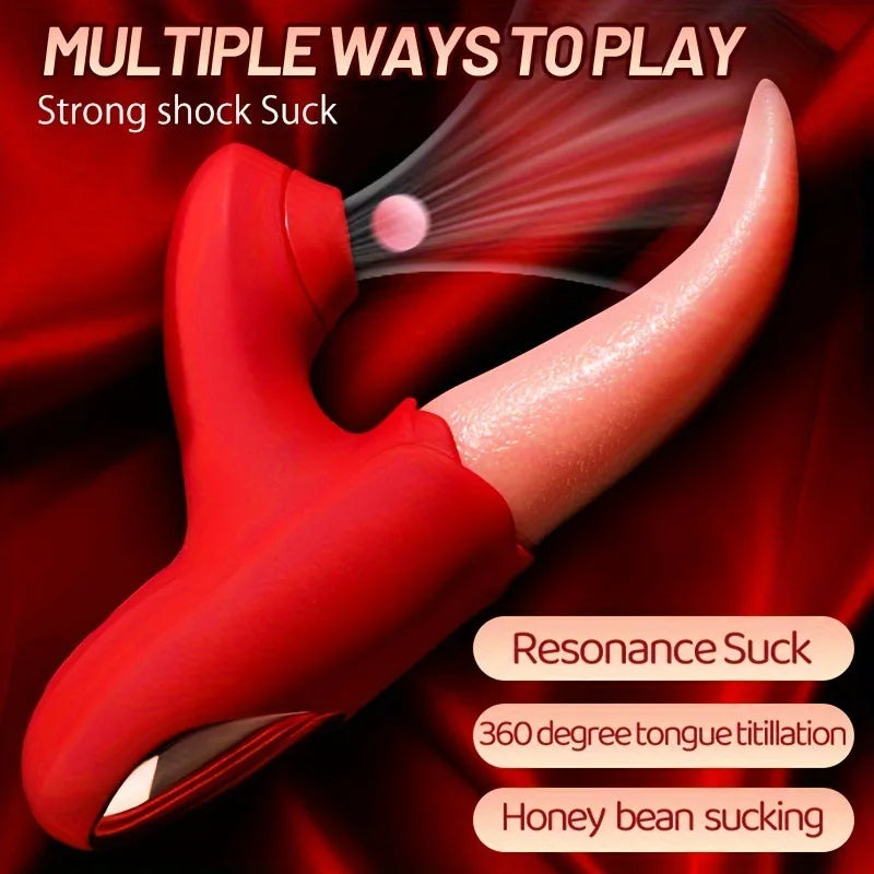 Sex Toys Tongue Licking Sucking Vibrator for Women Nipples Clit Sucker Anal Vibration Stimulation Female Masturbation Adult Good