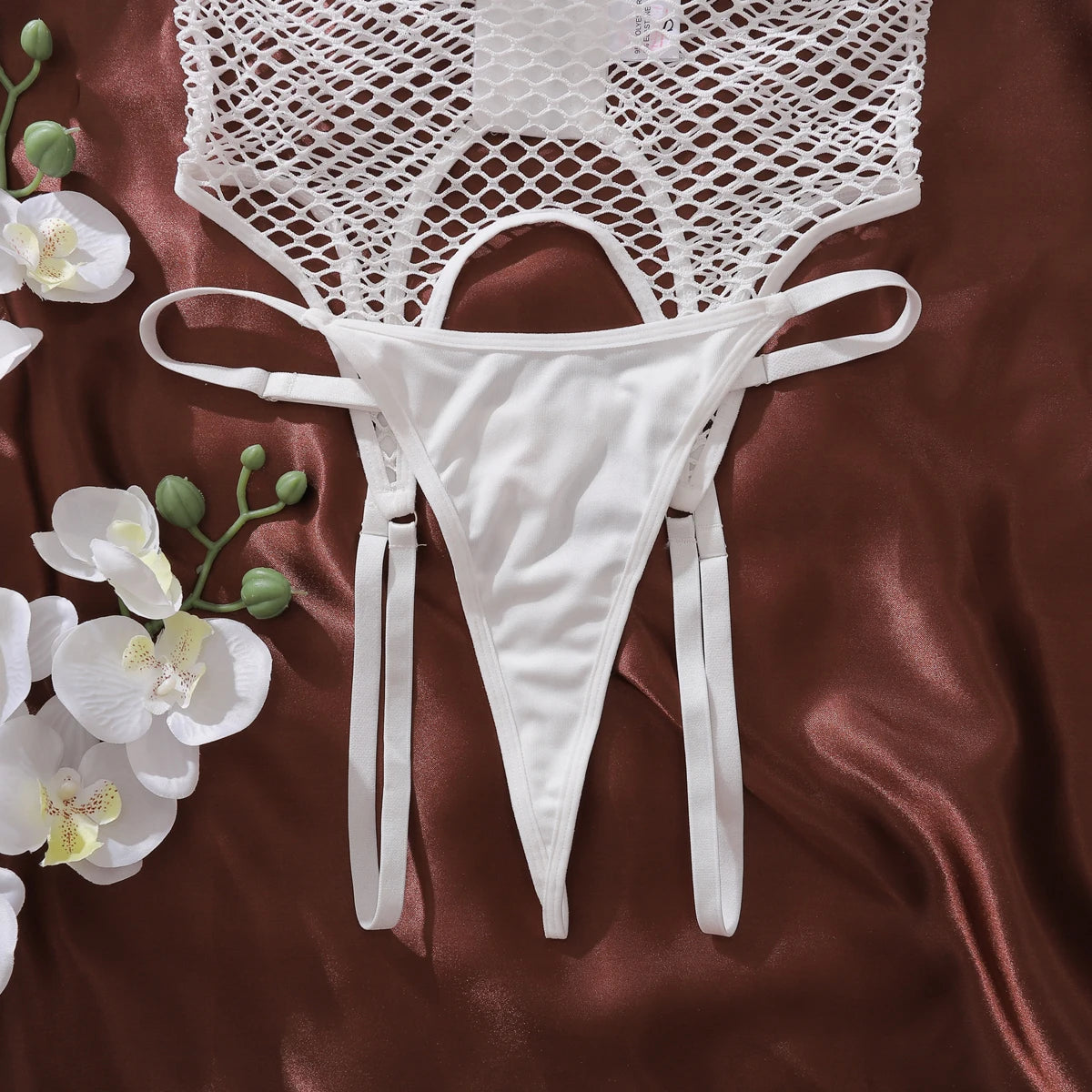 2025 sexy hollow-out fishnet bra ultra-thin see-through body-shaping slimming lingerie two-piece set