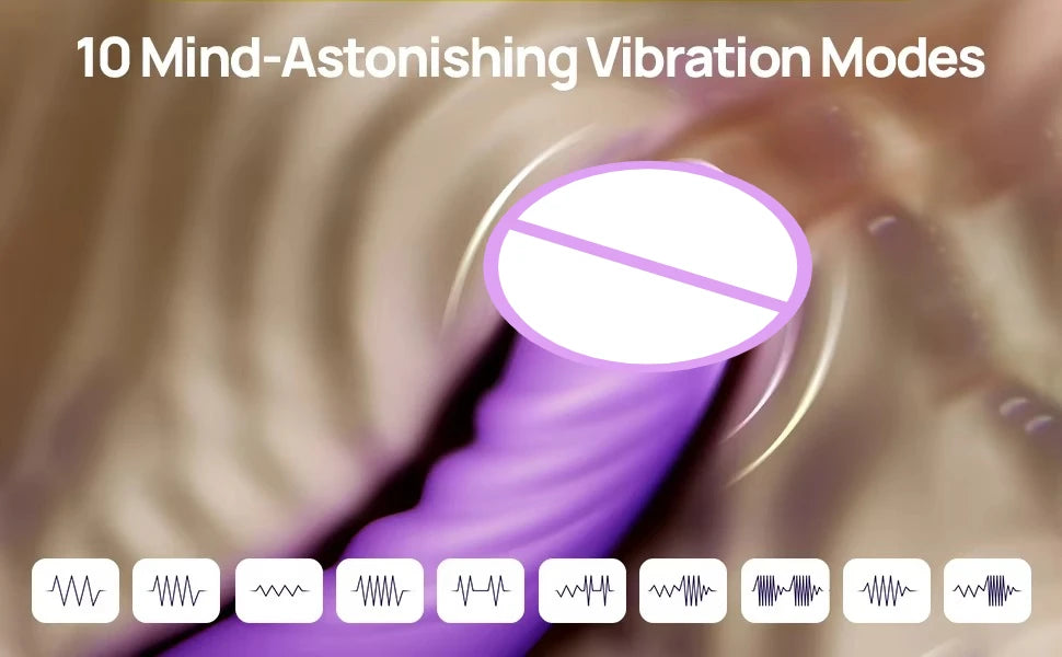 Sex Toy Vibrator for Woman 3 in 1 Clitoral Stimulator Tongue Licking G Spot Thrusting Dildo Vibrator, Nipple Licker for Toys