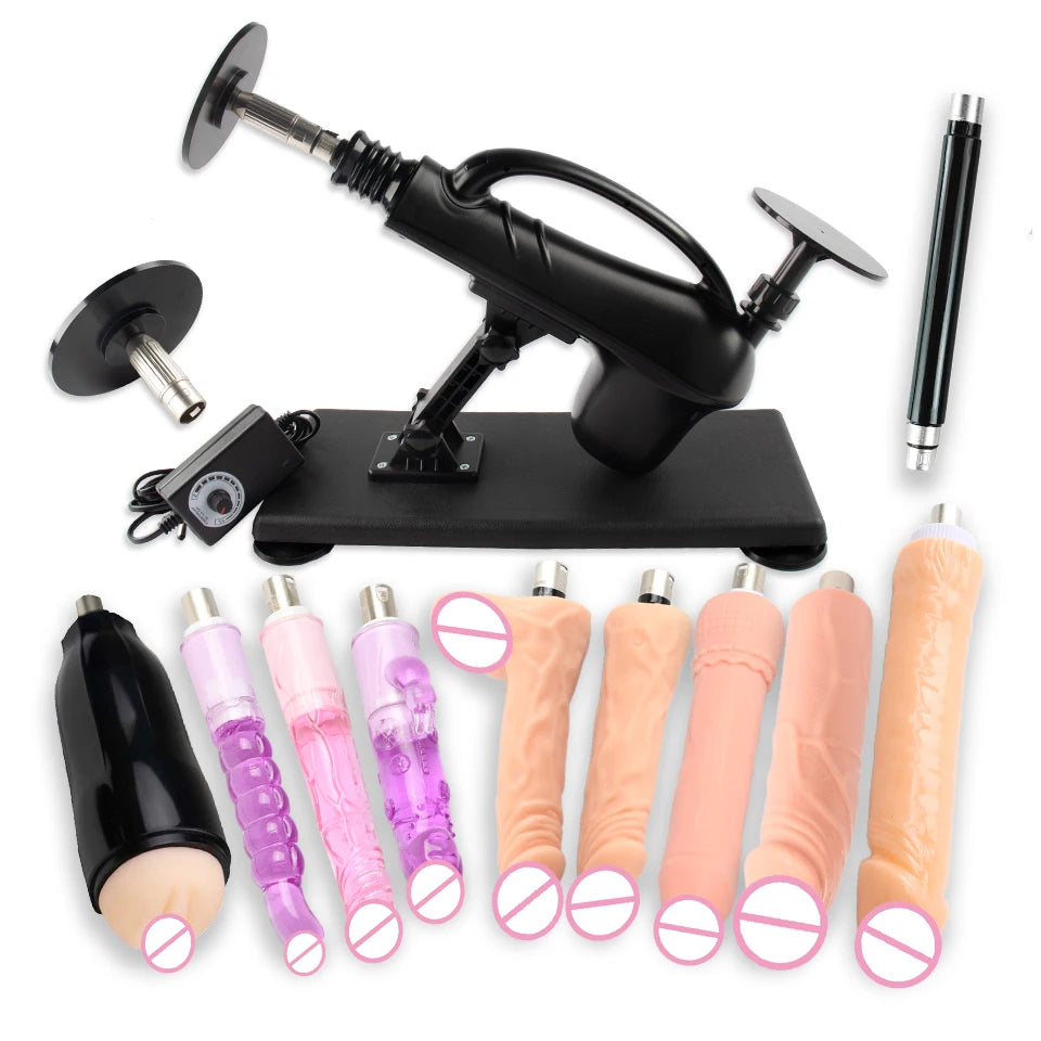 New Automatic Sex Machine Sex Toys,Thrusting Machines for Men Women,Love Machine Device Gun with 3XLR Dildo Attachments