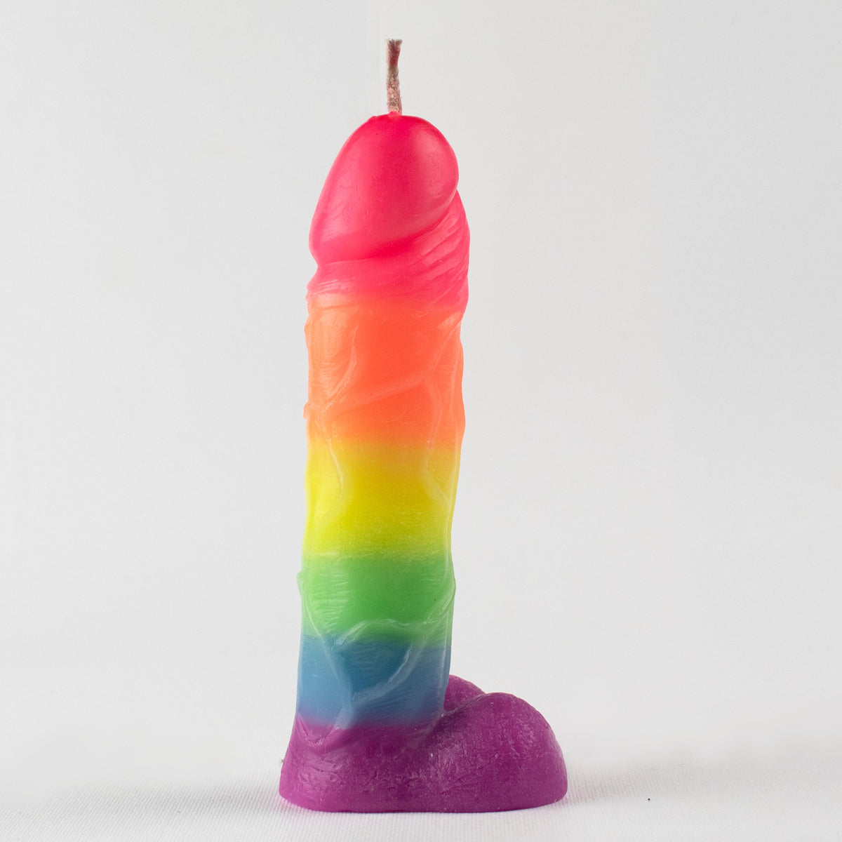 Big Flamer – Rainbow Penis Wax Play Candles – Multicolored Cock Candles
