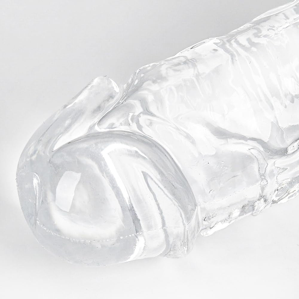TitanClear 21.7” XXXL Double-Ended Dildo Thick Flexible Toy