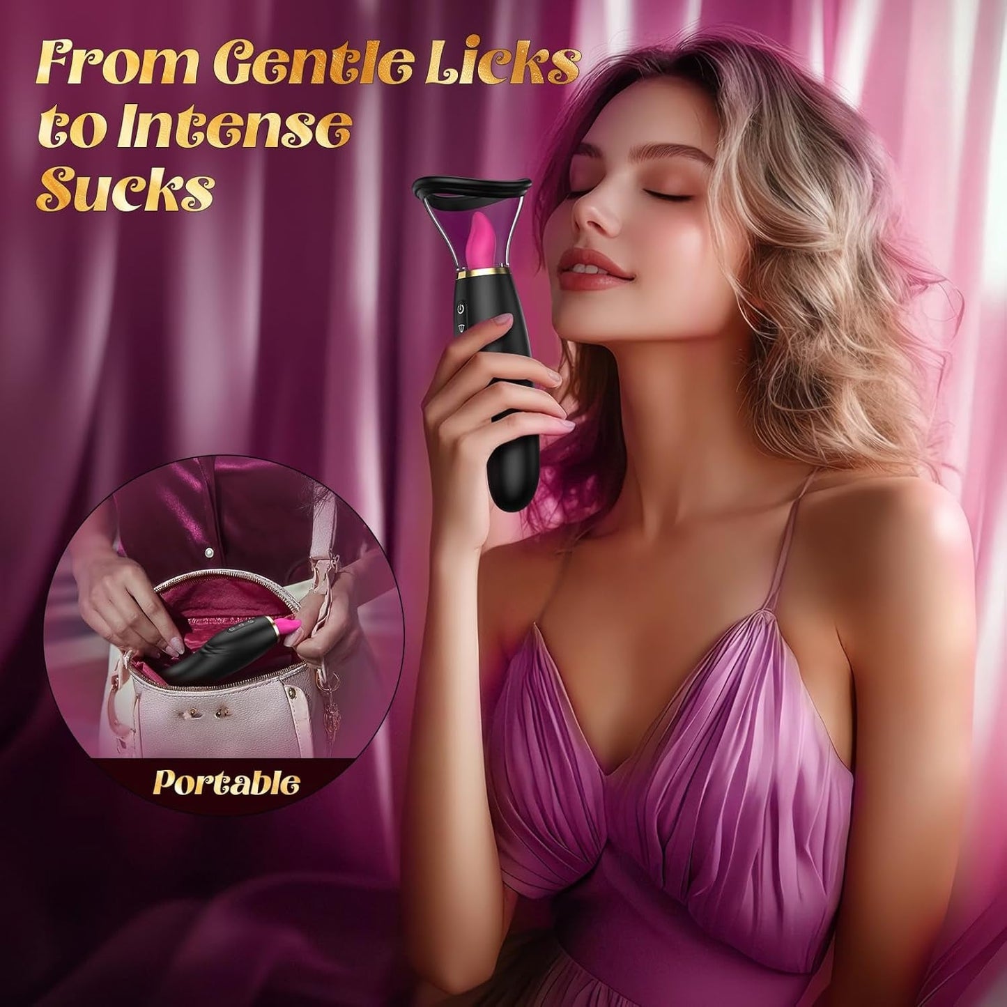 TrielleFlex Dual Cup Clit Sucker 7+10 Modes Rechargeable