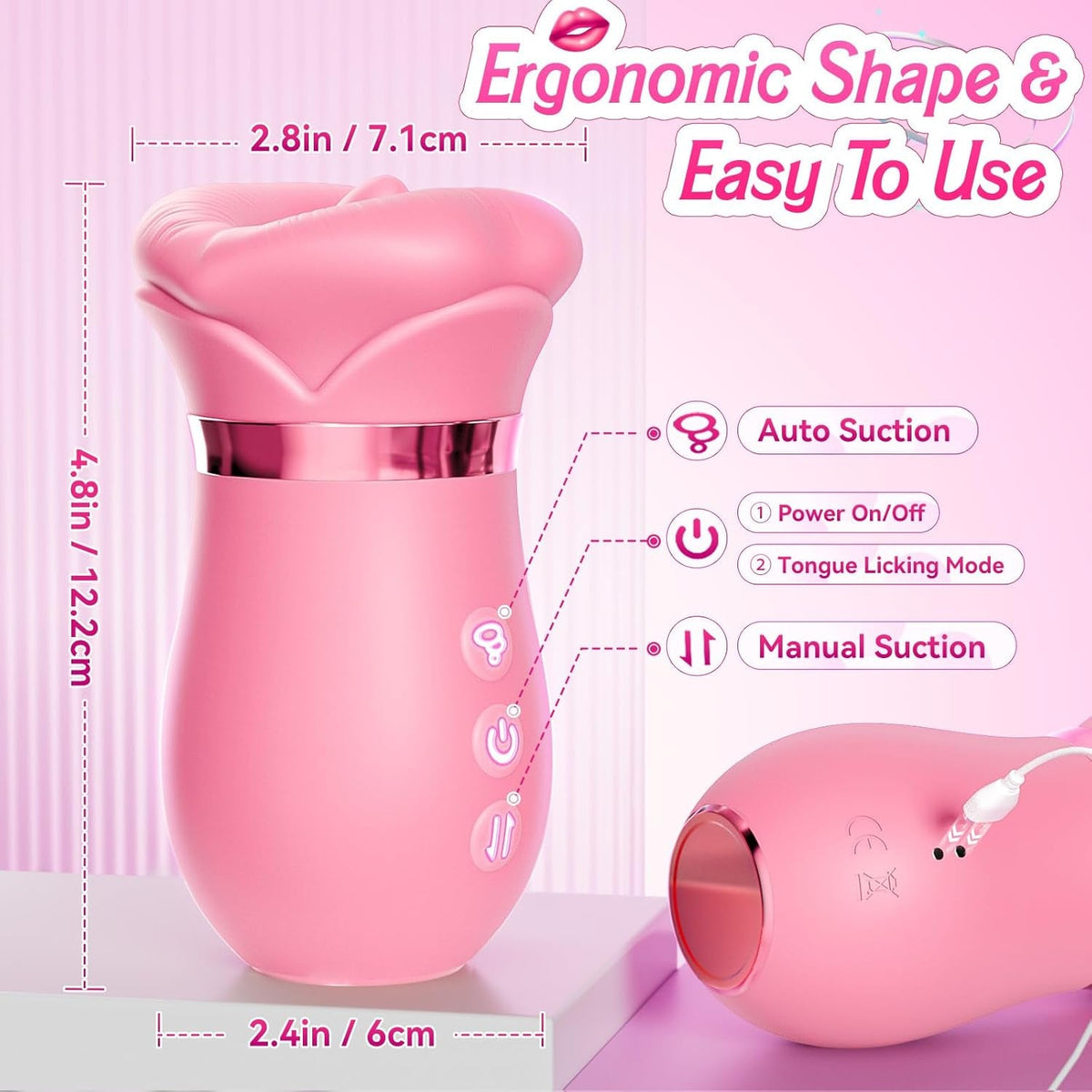 NoctelleX AI Mouth Clit Sucker Wand App Waterproof Quiet