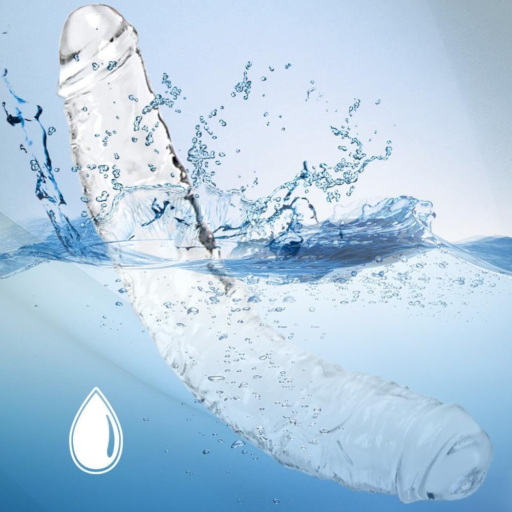 TitanClear 21.7” XXXL Double-Ended Dildo Thick Flexible Toy