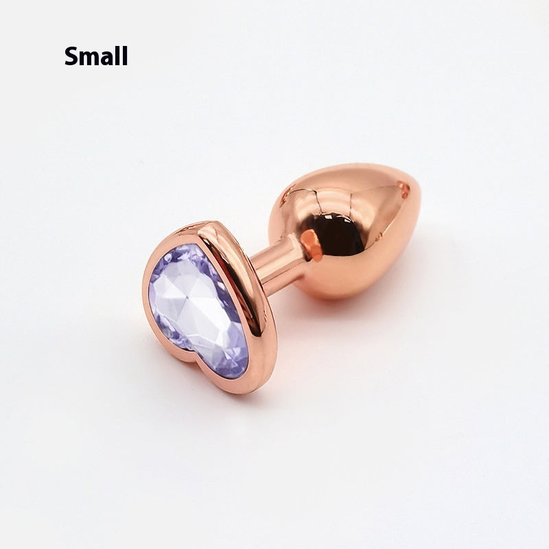 Heart-shaped Small Size Rose Gold Metal Women's Adult Products