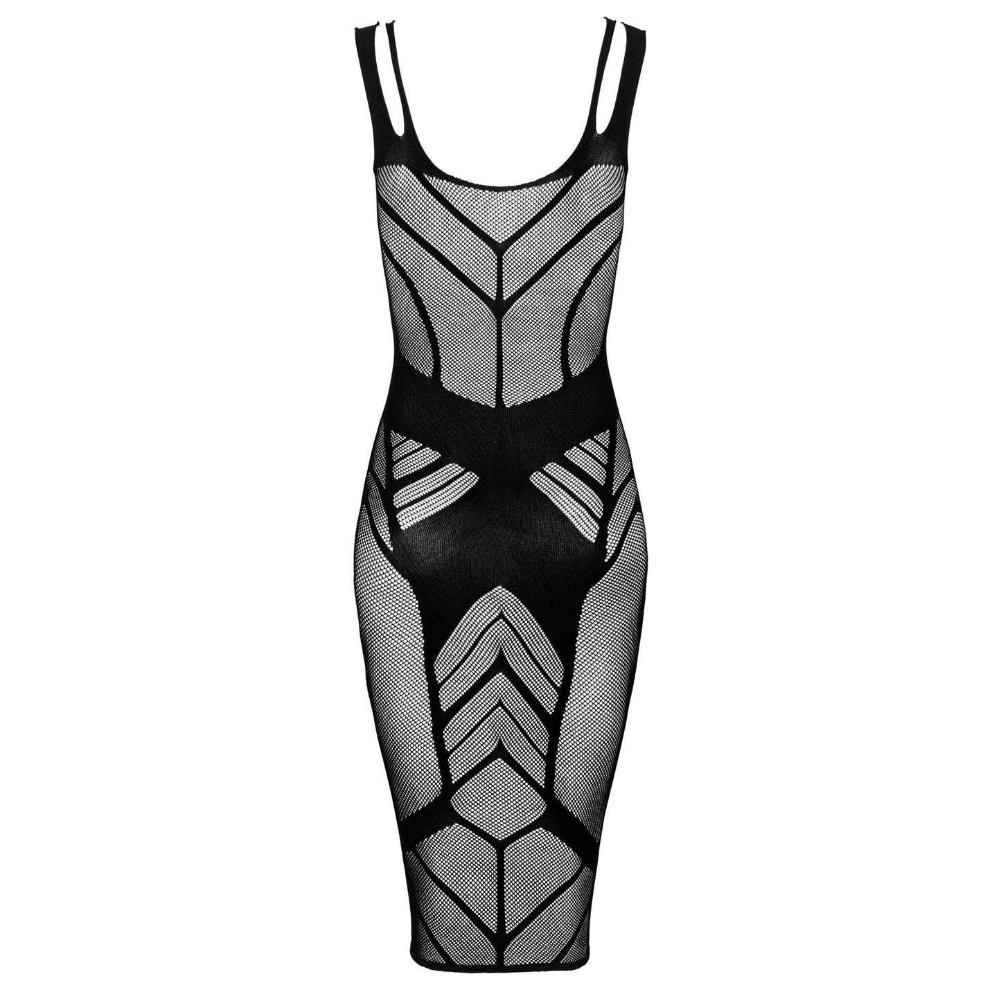 Obsessive Flirtatious Curves Black Sheer Dress