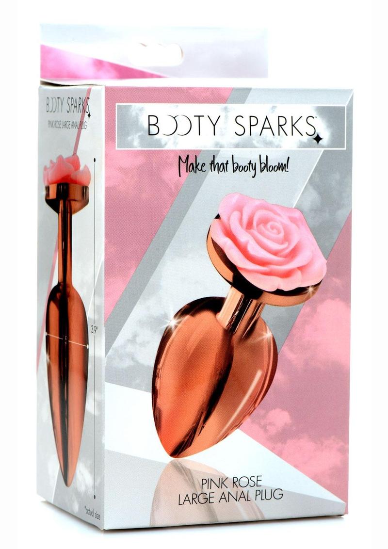 Booty Sparks Pink Rose Aluminum Anal Plug