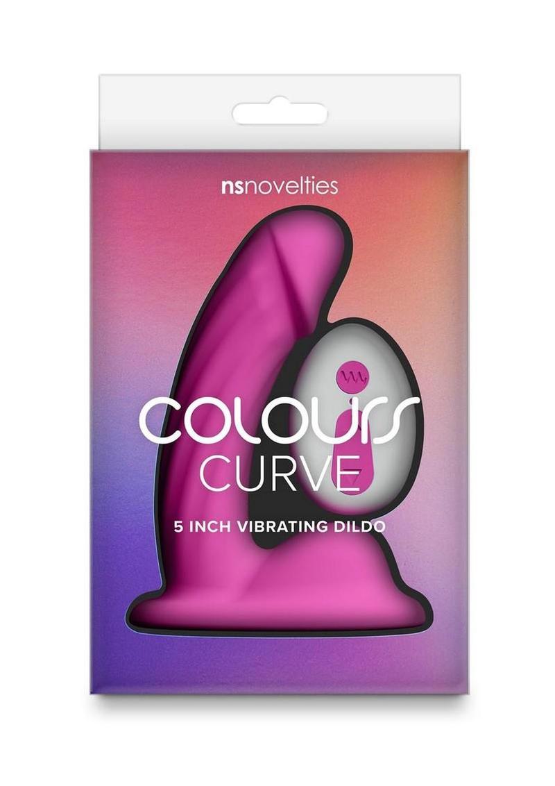 Colours Curve Silicone Vibrating Dildo