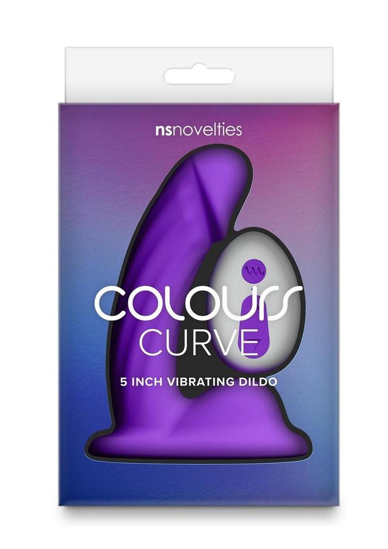 Colours Curve Silicone Vibrating Dildo