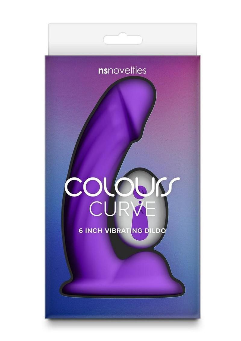 Colours Curve Silicone Vibrating Dildo