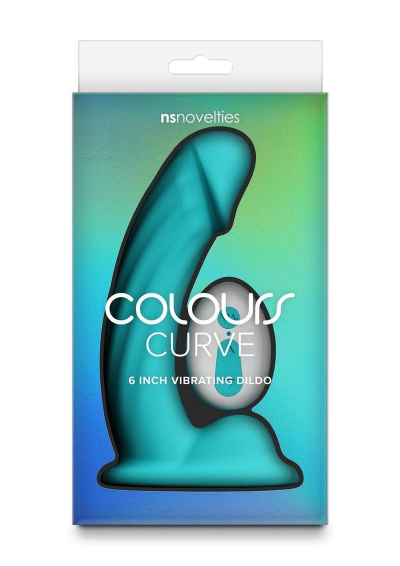 Colours Curve Silicone Vibrating Dildo