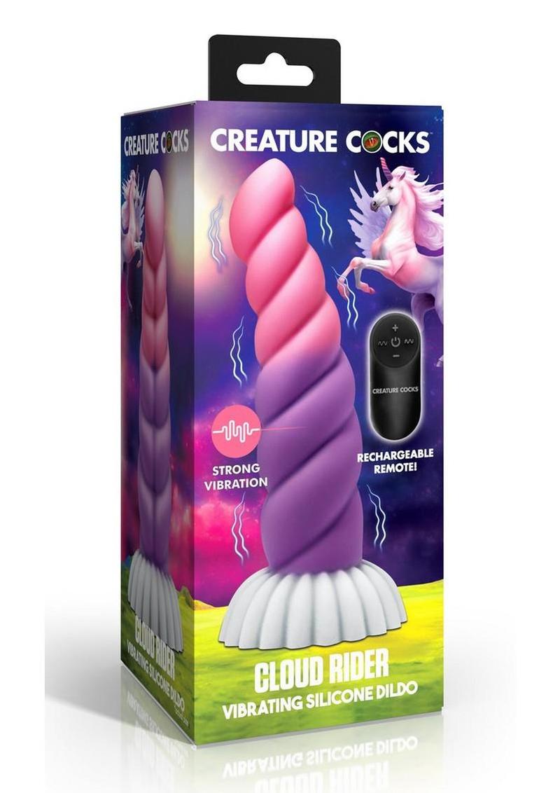 Cloud Rider Vibrating Unicorn Dildo