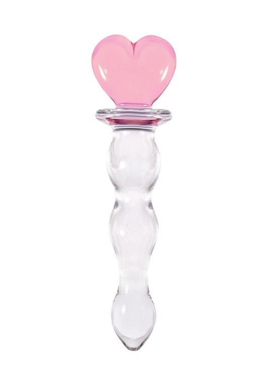 Crystal Premium Glass Heart of Glass - Pink