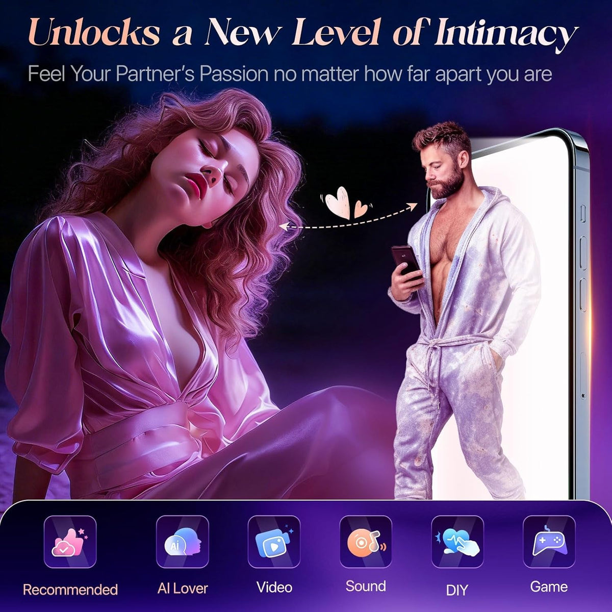 LushTongue Wearable Tongue Vibrator App Control 9 Modes