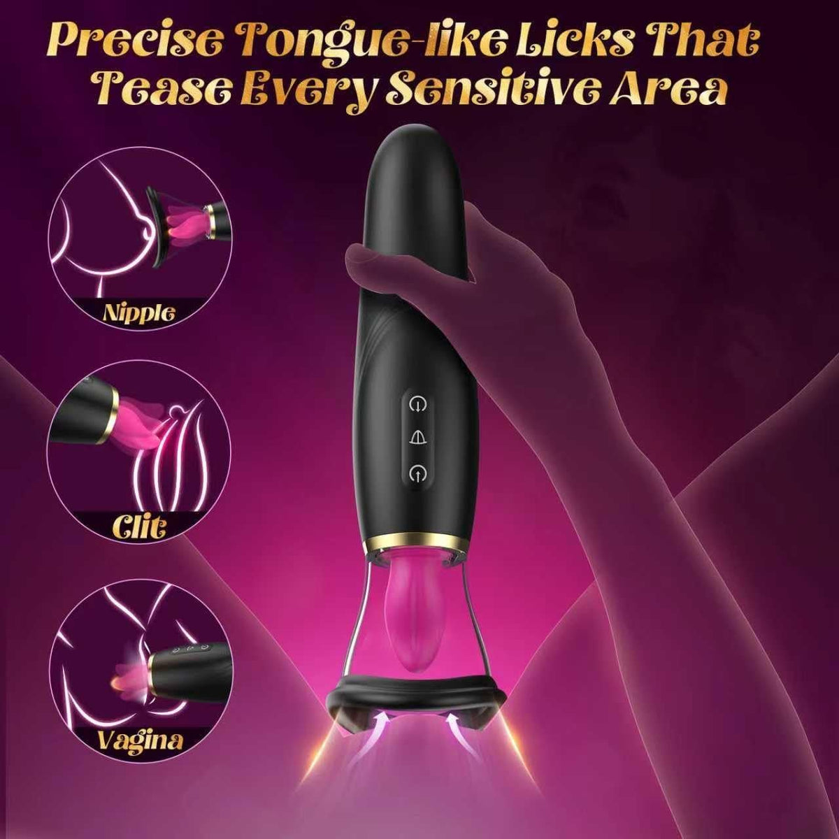 TrielleFlex Dual Cup Clit Sucker 7+10 Modes Rechargeable