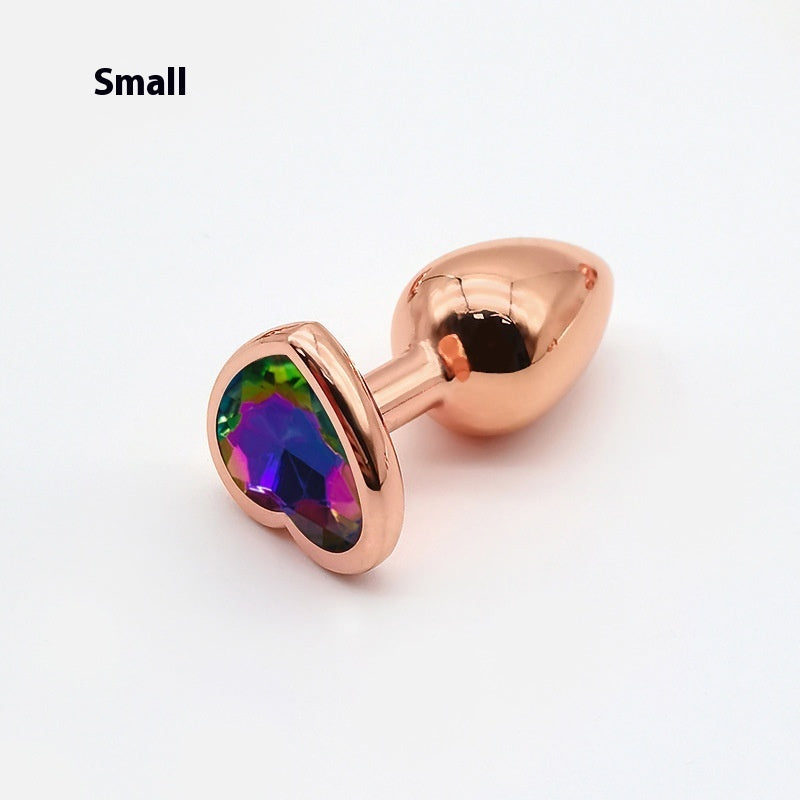 Heart-shaped Small Size Rose Gold Metal Women's Adult Products