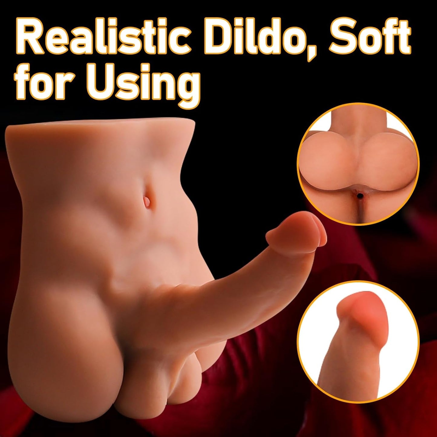 VantreX Male Sex Doll Torso w/ Dildo 5LB