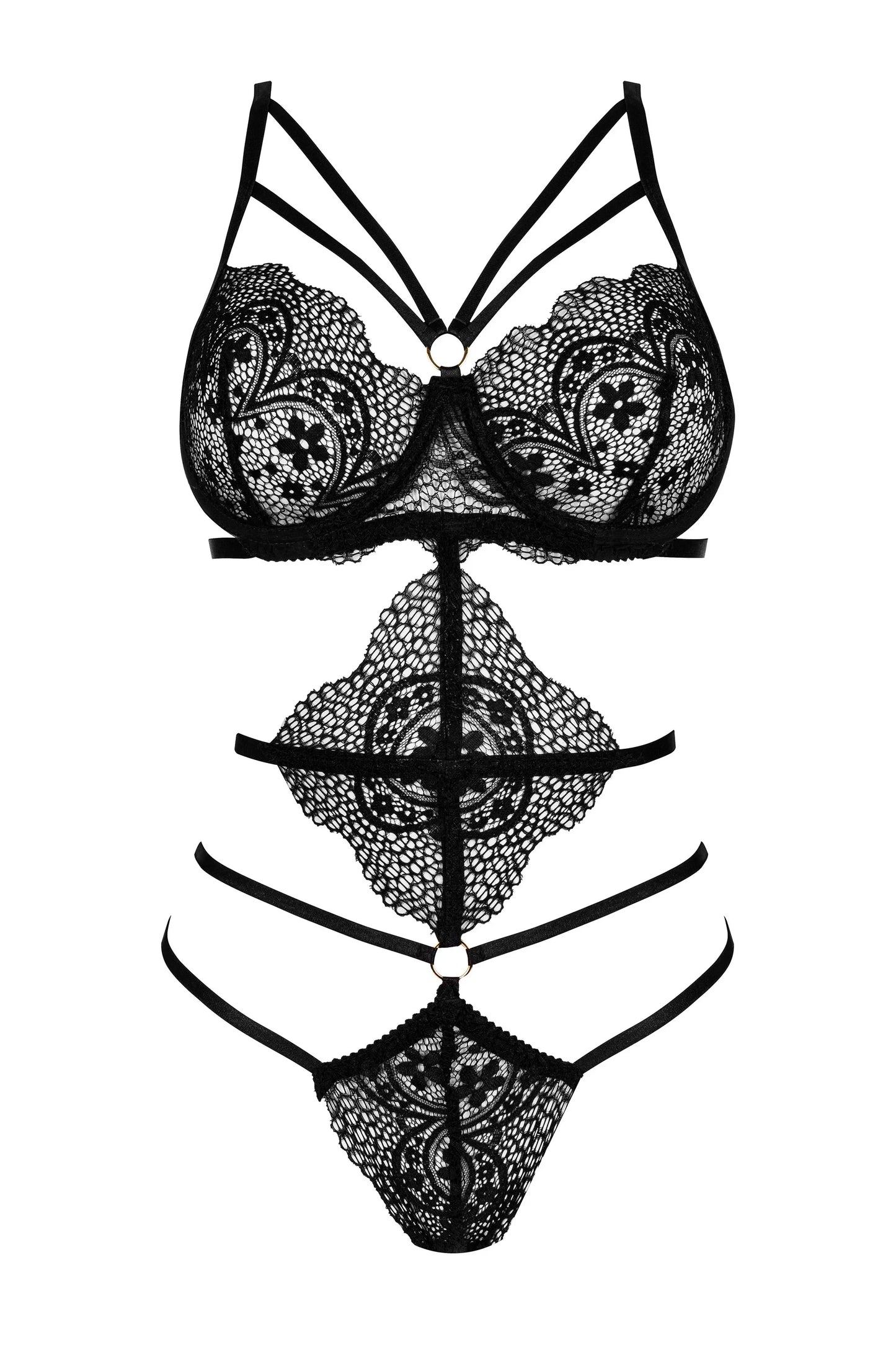Beauty Night Elaris Lace Strappy Teddy