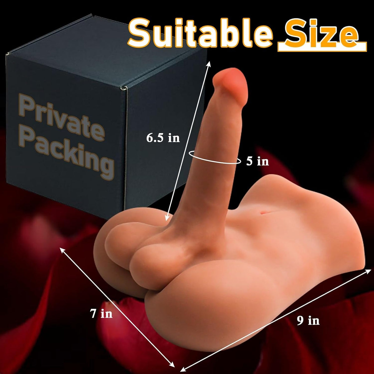 VantreX Male Sex Doll Torso w/ Dildo 5LB