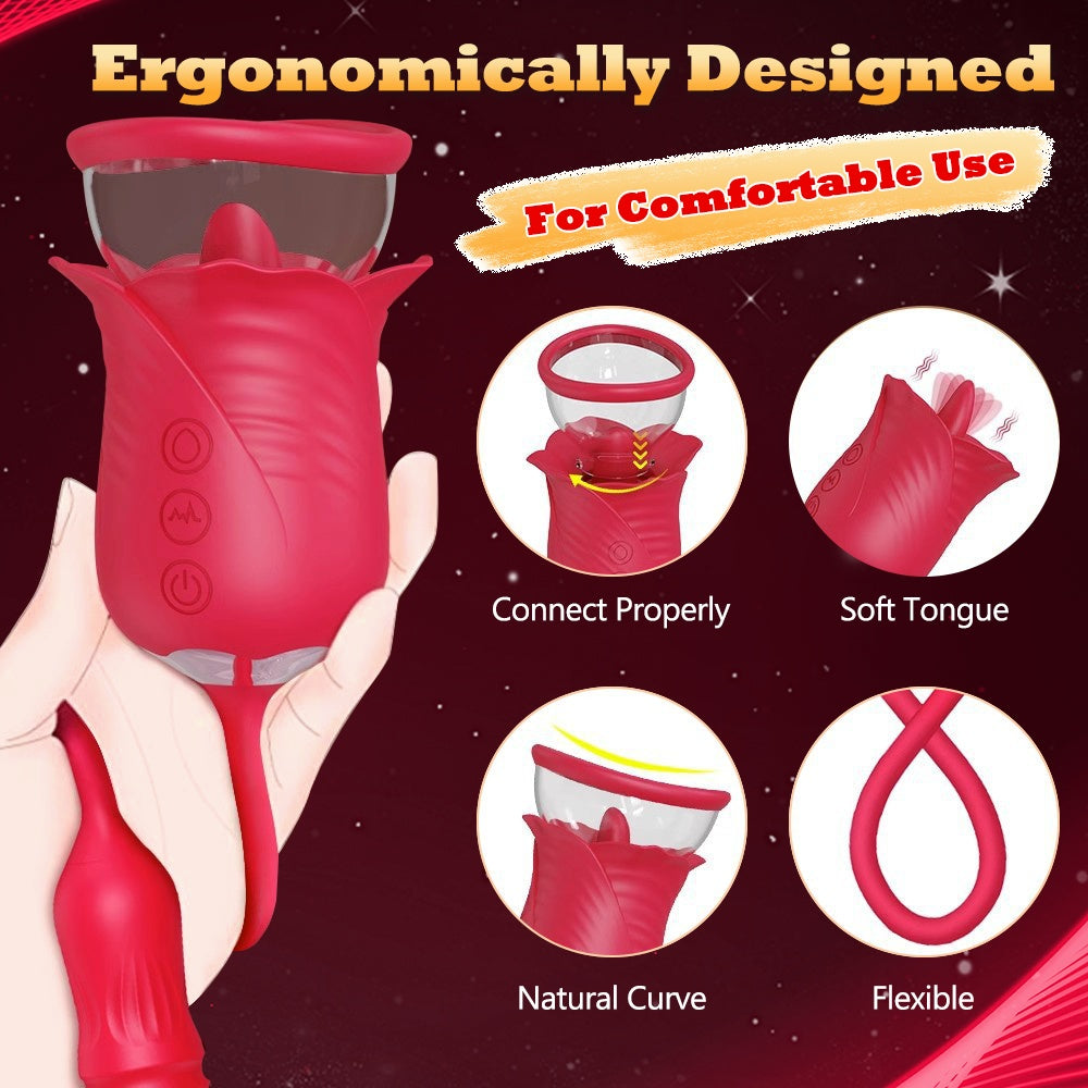 Sex Toys Clitoral Vibrator With Tongue Licking For Women's Clitoris Nipples  Vibration Modes Personal Pleasure Sex Toy Female