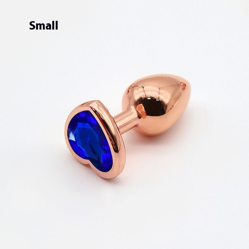 Heart-shaped Small Size Rose Gold Metal Women's Adult Products