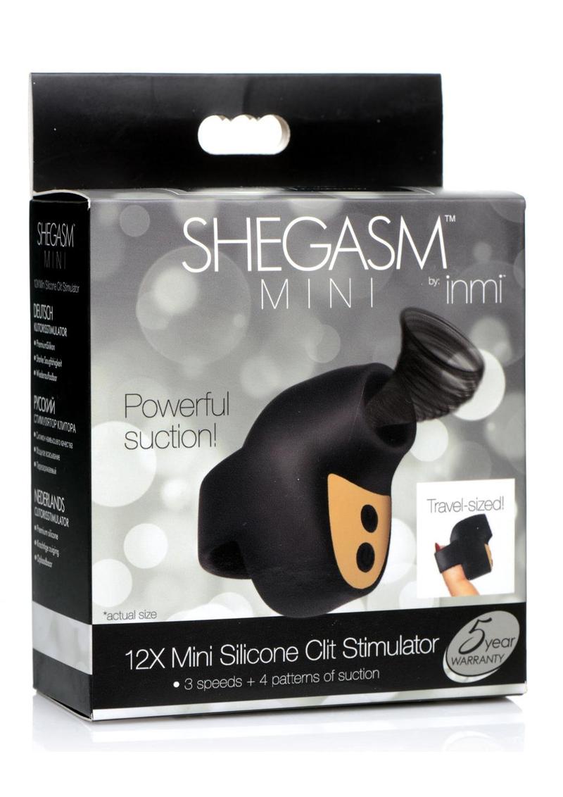 Shegasm Mini Silicone Clitoral Stimulator 3 Speeds And 4 Suction