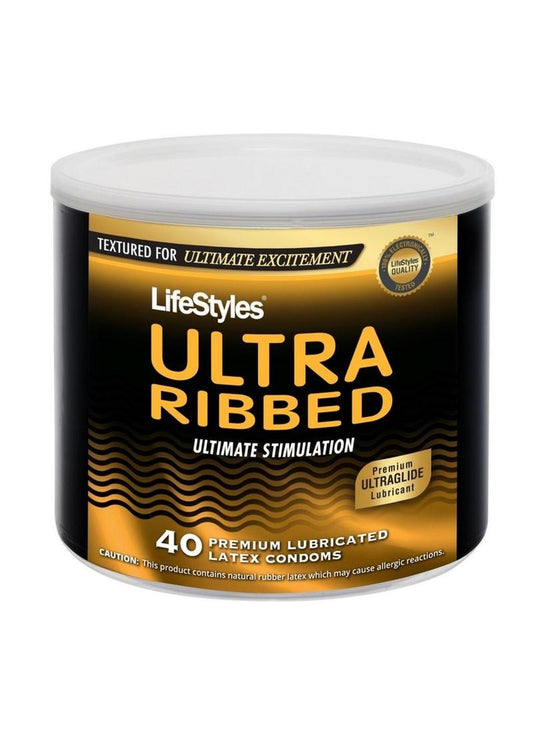 LifeStyles Ultra Ribbed Condoms 40 Pack