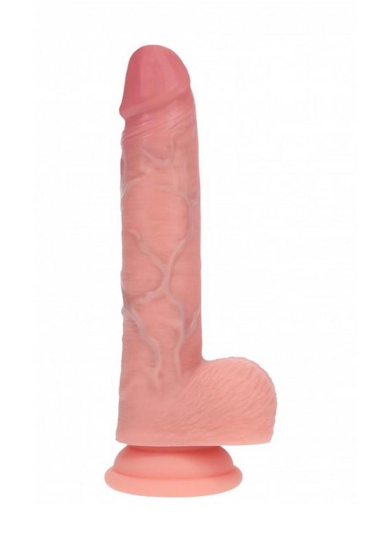 RealRock Vibrating And Thrusting Silicone Dildo