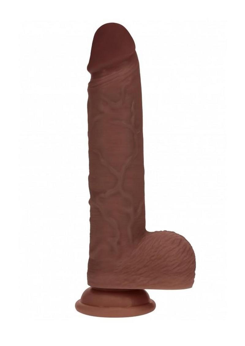 RealRock Vibrating And Thrusting Silicone Dildo