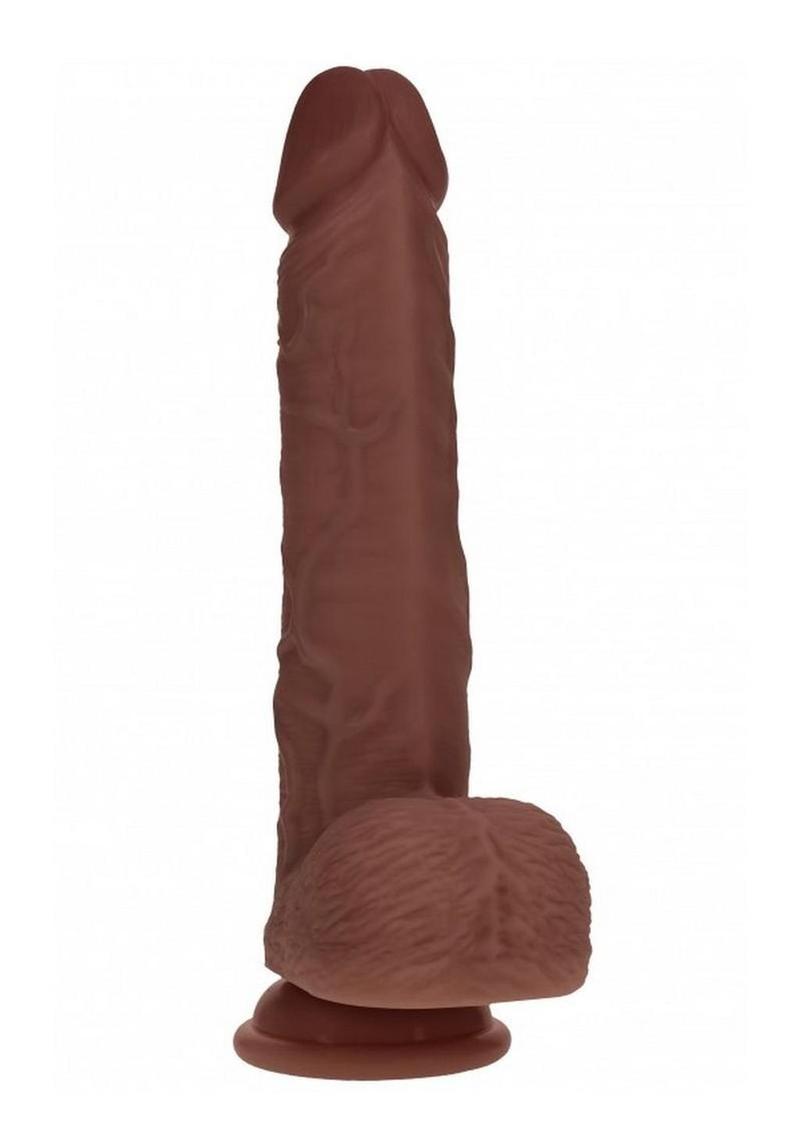 RealRock Vibrating And Thrusting Silicone Dildo