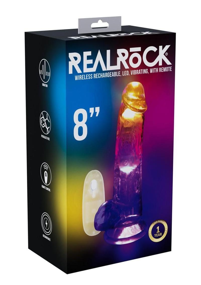 RealRock Rechargeable LED Vibrating Dildo