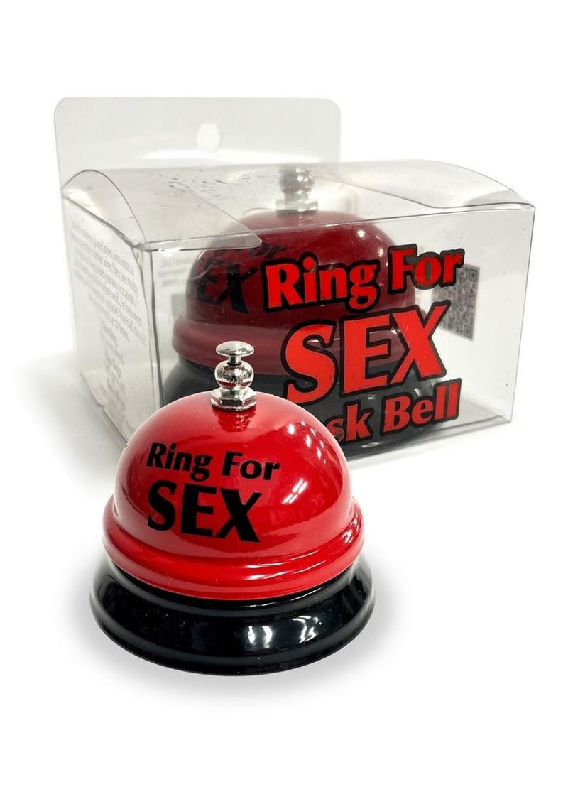 Ring For Sex Desk Bell Fun Red and Black Adult Party Accessory