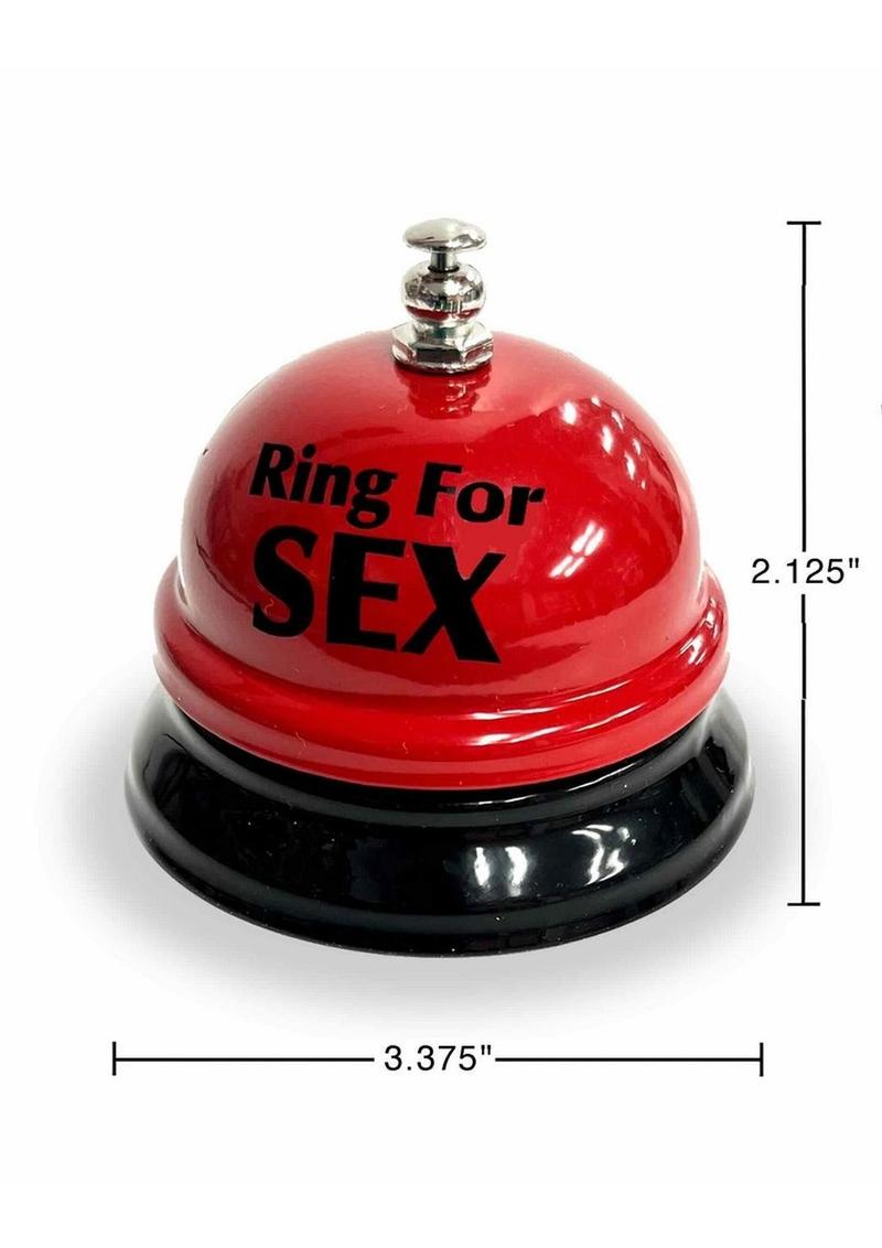 Ring For Sex Desk Bell Fun Red and Black Adult Party Accessory