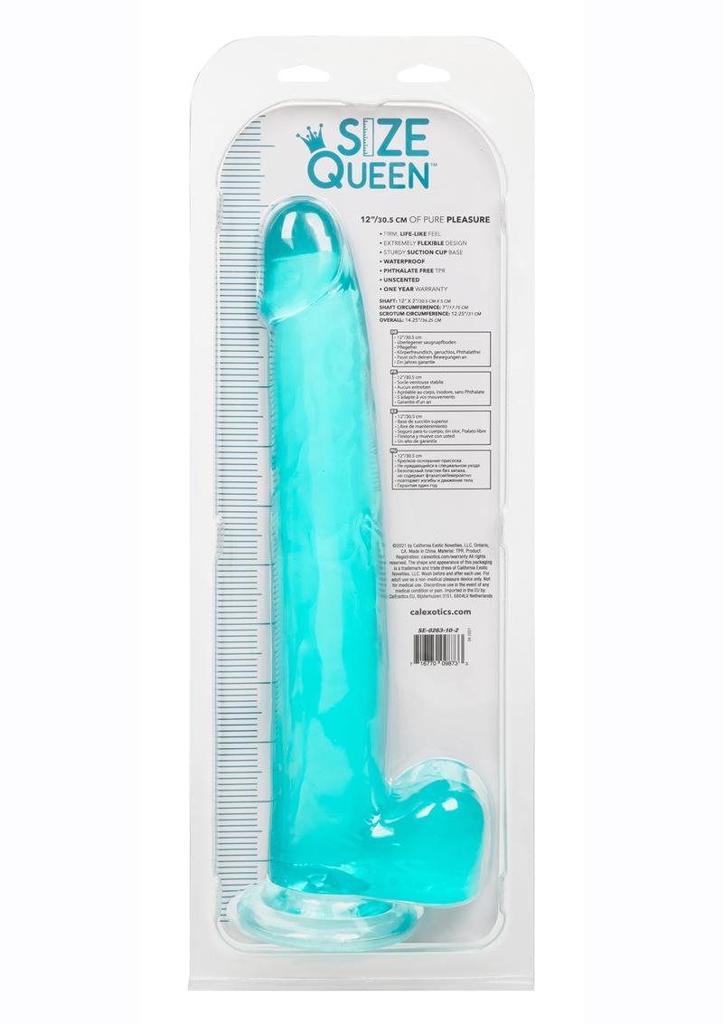 Size Queen 12" Dildo with Balls by CalExotics