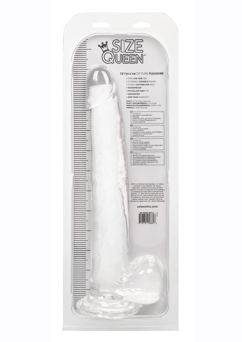 Size Queen 12" Dildo with Balls by CalExotics