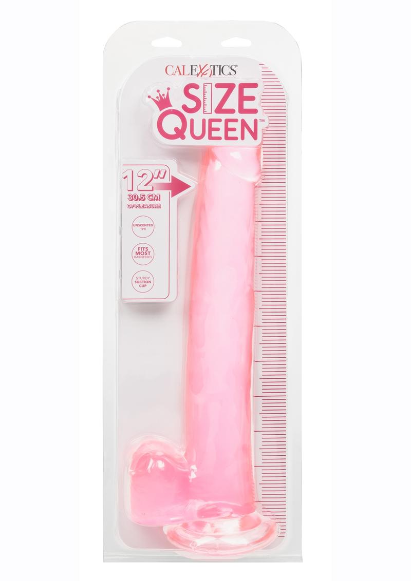 Size Queen 12" Dildo with Balls by CalExotics