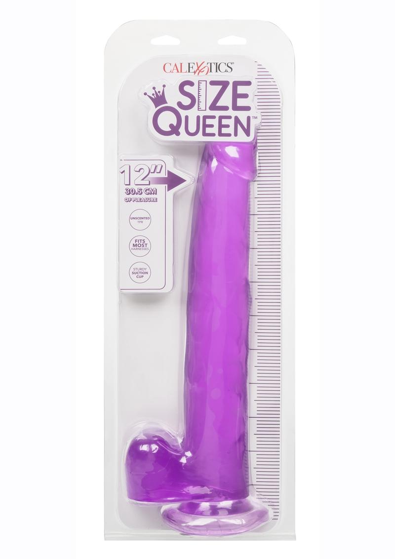 Size Queen 12" Dildo with Balls by CalExotics