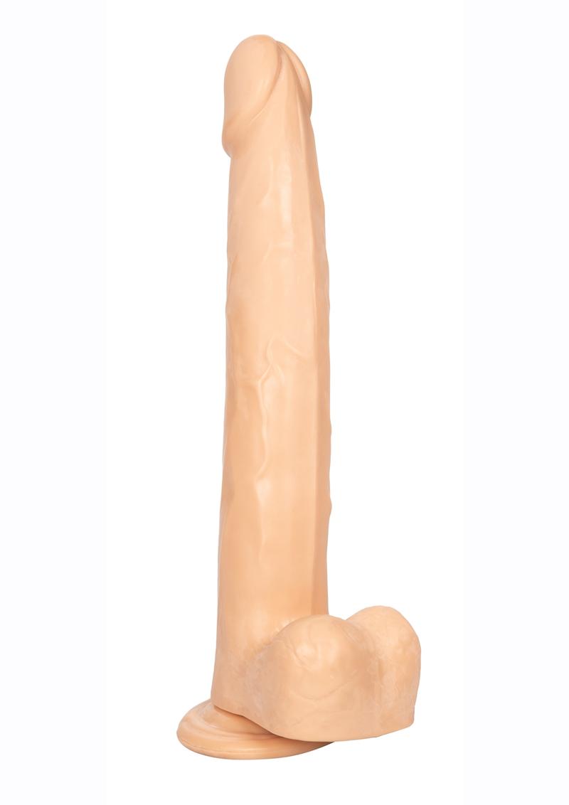Size Queen 12" Dildo with Balls by CalExotics